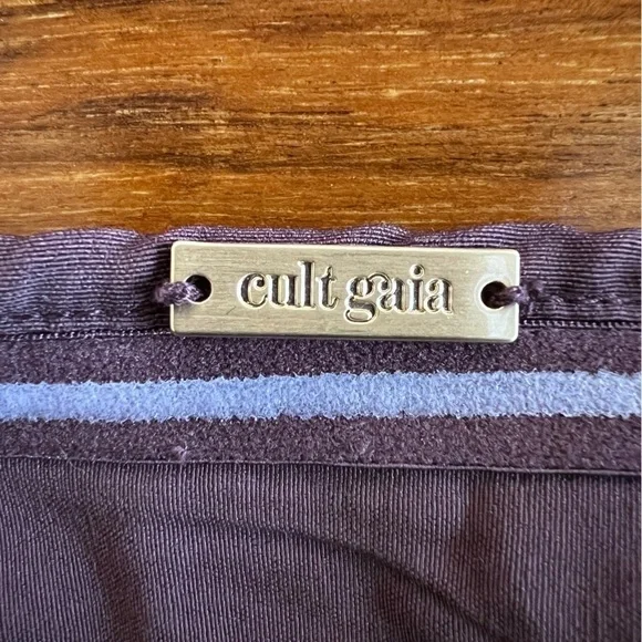 Cult Gaia Brown Castila Halterneck midi dress size large - Picture 12 of 16